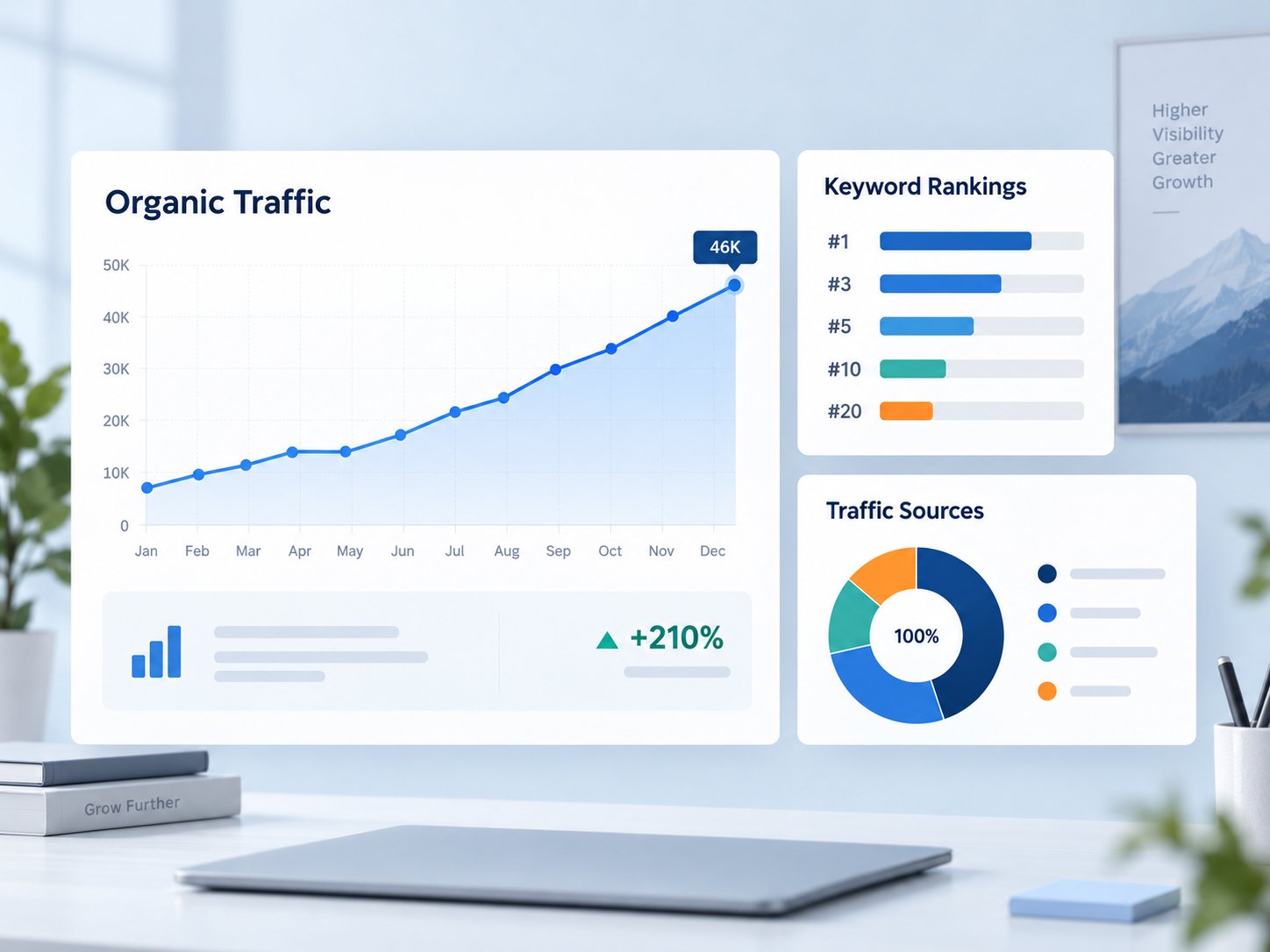 SEO traffic and keyword analytics